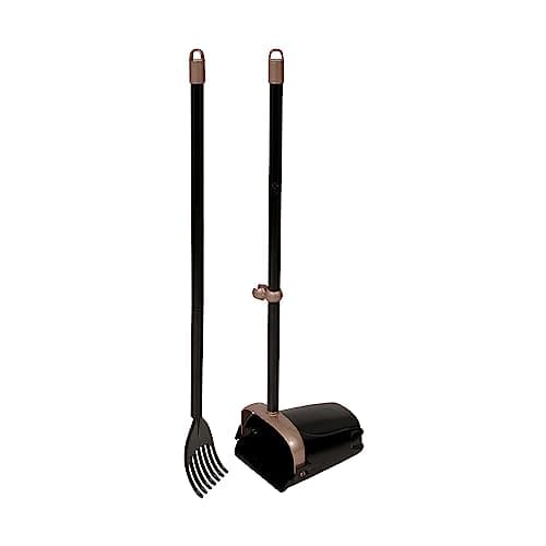 Arm & Hammer Dog Poop Scooper Swivel Bin & Rake with Scented Waste Bags