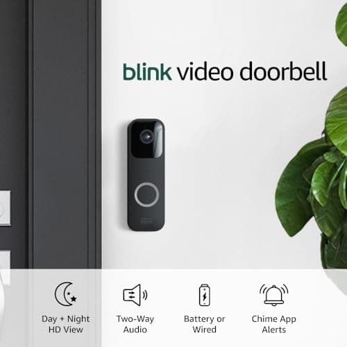 Blink Video Doorbell with Two-way Audio, HD Video, Alexa Compatibility, and App Alerts