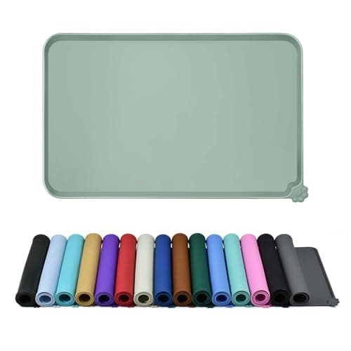 BPA-Free Silicone Pet Mat with Raised Edges