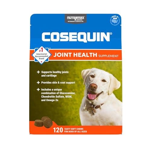 Dog Joint Health Supplement with Glucosamine & Omega-3, 120 Chews