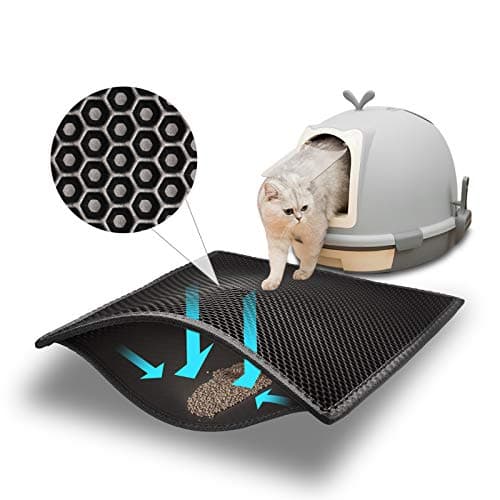 Double-Layer Waterproof Cat Litter Trapping Mat, 24x15 Inch