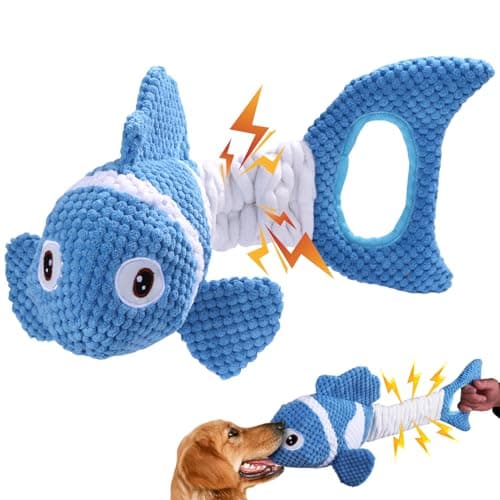 Durable Squeaky Dog Plush Toy - Interactive Stress Relief for All Dog Sizes