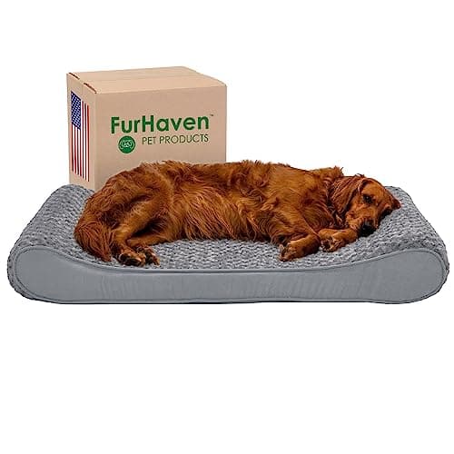 Furhaven Orthopedic Jumbo Dog Bed with Removable Cover