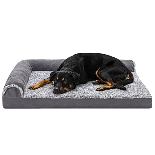 Furhaven Orthopedic Jumbo/XL Dog Bed with Removable Bolsters
