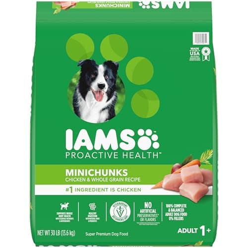 IAMS Proactive Health Minichunks Dry Dog Food, Real Chicken, 30 lb. Bag