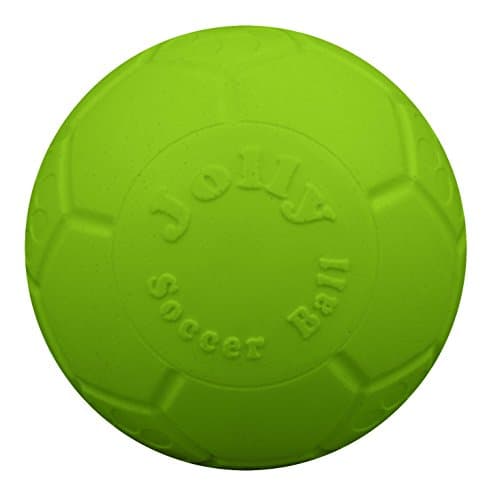 Jolly Pets Large 8" Jolly Soccer Ball - Durable Floating Dog Toy in Green Apple