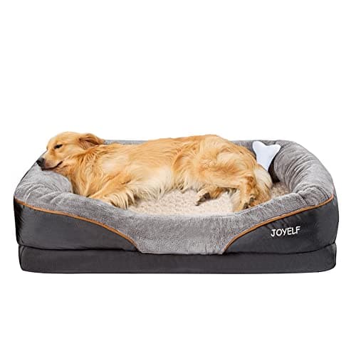 JOYELF Orthopedic Memory Foam Dog Bed X-Large, Sofa-Style Design with Washable Cover