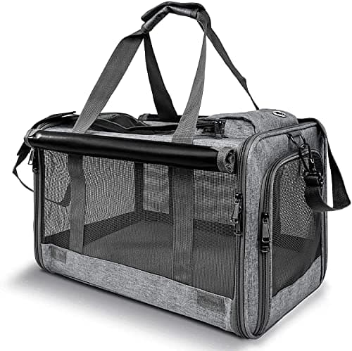 Large Soft-Sided Pet Carrier for Medium and Large Cats and Small Dogs up to 20lbs