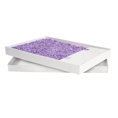Lavender Scented Crystal Litter Tray for Cats, 1-Pack