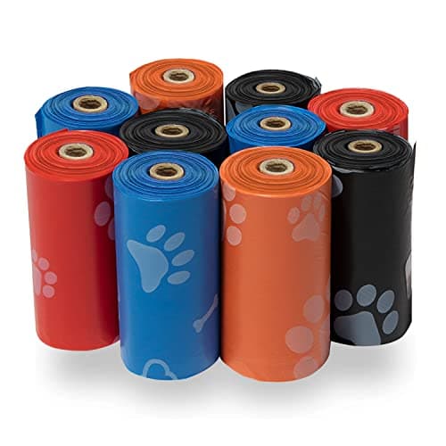 Leak-Resistant Pet Poop Bags, 150 Count - Assorted Colors
