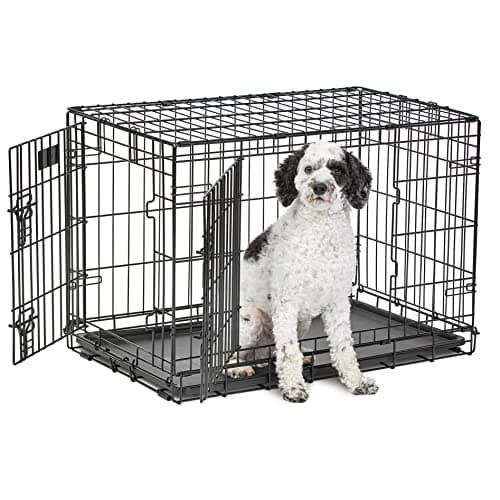 MidWest Life Stages 30" Double Door Folding Metal Dog Crate