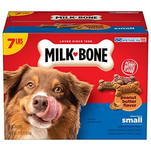 Milk-Bone Peanut Butter Flavored Crunchy Dog Biscuits, 7 Pound Box