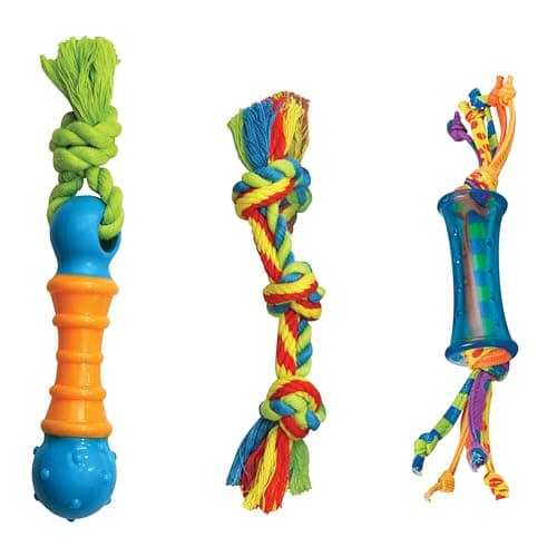 Mini Dental Chew Toys for Small Dogs - 3 Pack
