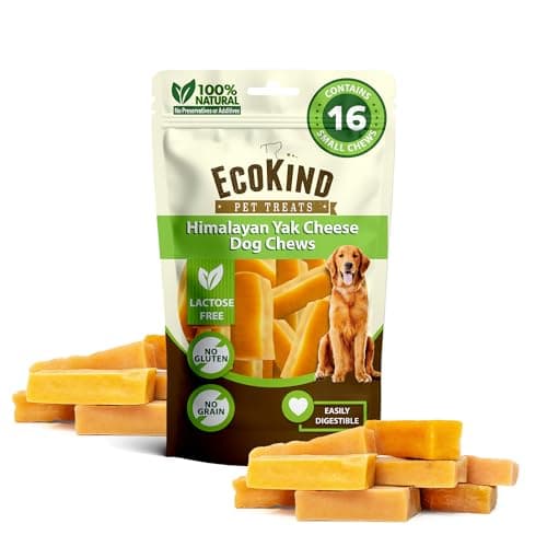 Natural Himalayan Yak Cheese Dog Chews, High Protein - 16 Pack