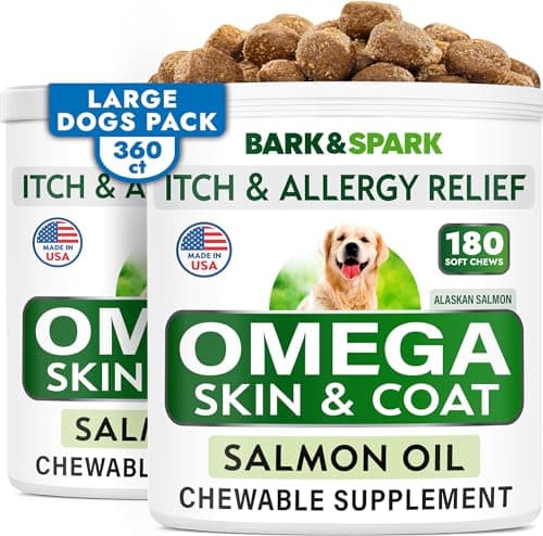 Omega 3 Fish Oil Treats for Dogs - Skin Allergy & Joint Health