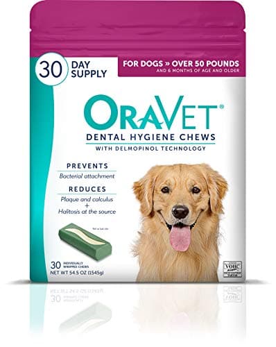 ORAVET Dental Hygiene Chews for Large Dogs Over 50 lbs.