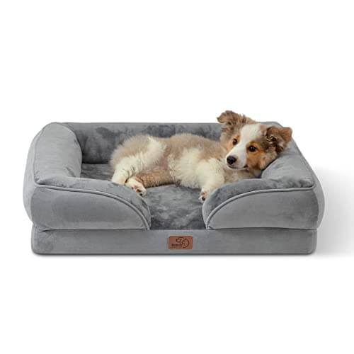 Orthopedic Waterproof Dog Bed for Medium Dogs with Removable Cover