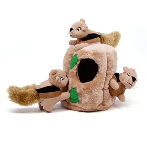Outward Hound Hide A Squirrel Plush Dog Toy Puzzle - Large Interactive Dog Toy