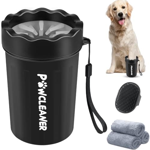 Pet Paw Cleaner with 3 Absorbent Towels - Medium