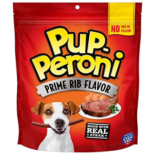 Pup-Peroni Prime Rib Flavor Dog Treats with Real Steak, 22.5 Oz Bag