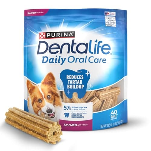 Purina Dentalife Daily Oral Care Chicken Flavor Dental Chews for Small/Medium Breeds - 40 Count