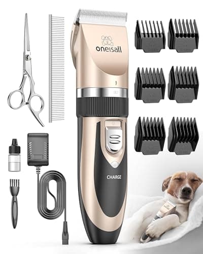 Quiet Pet Grooming Kit with Cordless Clippers