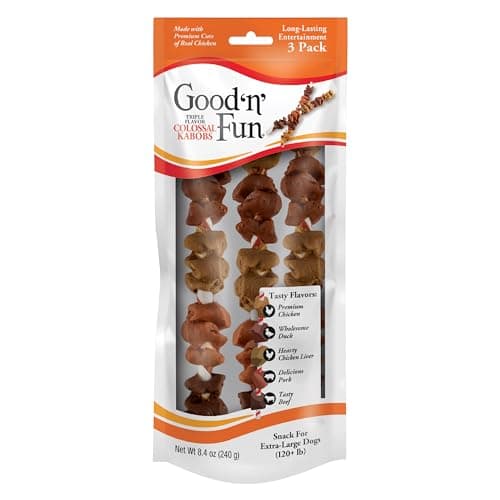Triple Flavor Extra-Large Dog Kabobs, 3 Count