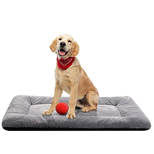 Ultra Soft Dog Crate Pad for Medium/Large Dogs, Washable & Anti-Slip, Gray 36inch